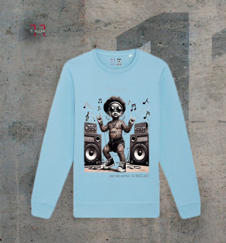 Sudadera sin capucha original especial impresa a una cara 11 alley