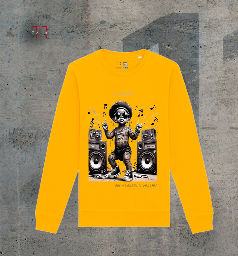 Sudadera sin capucha original especial impresa a una cara 11 alley