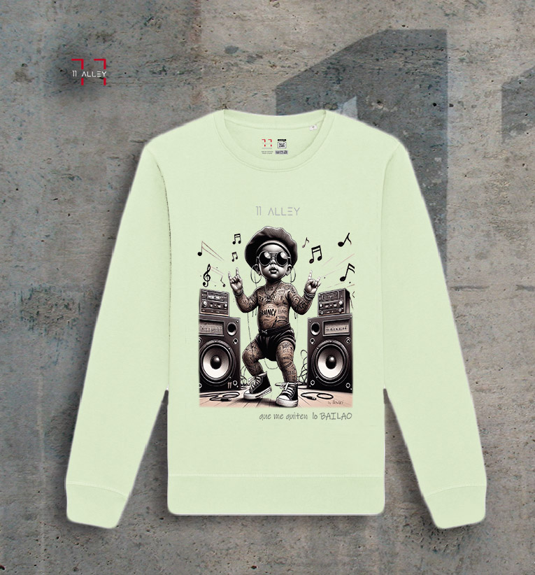 Sudadera sin capucha original especial impresa a una cara 11 alley
