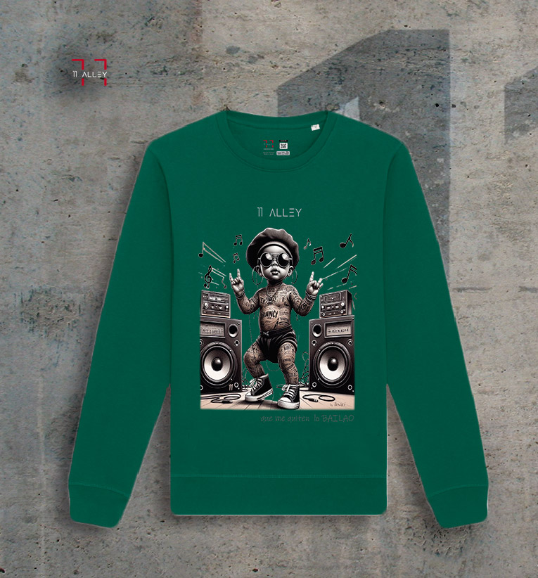Sudadera sin capucha original especial impresa a una cara 11 alley