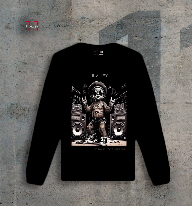 Sudadera sin capucha original especial impresa a una cara 11 alley