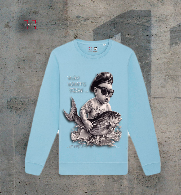 Sudadera sin capucha original especial impresa a una cara 11 alley