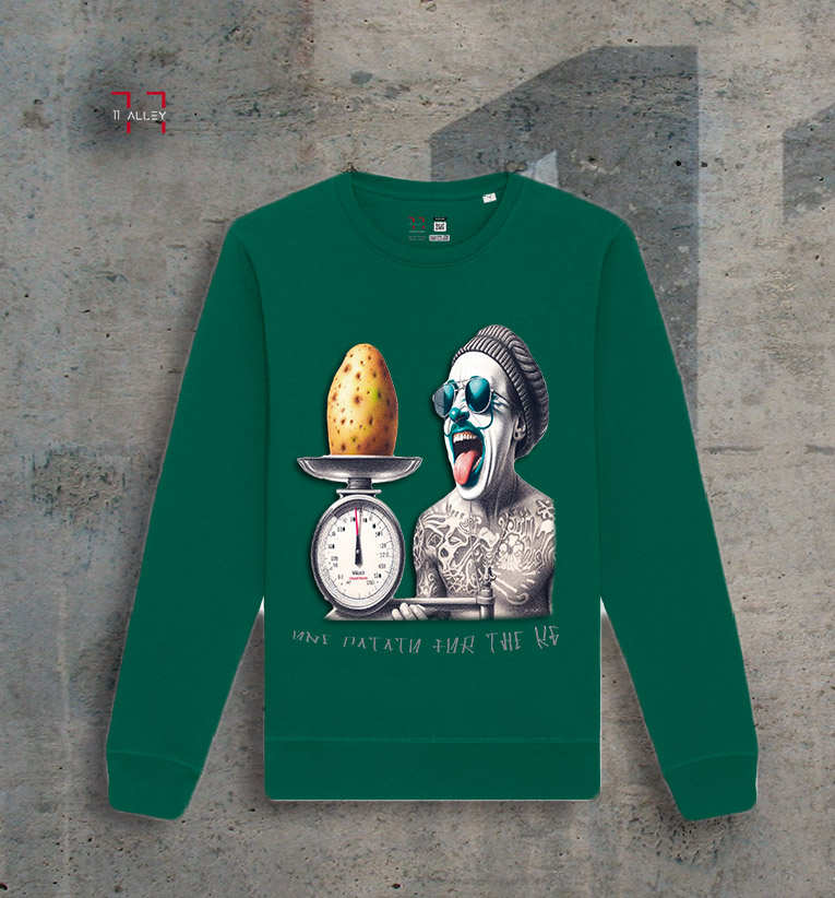 Sudadera sin capucha original especial impresa a una cara 11 alley