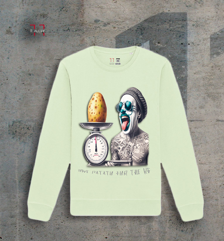 Sudadera sin capucha original especial impresa a una cara 11 alley
