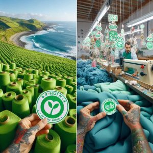 Comparación entre algodón orgánico genuino usado en camisetas 11Alley y etiquetas falsas de sostenibilidad en ropa urbana ecológica