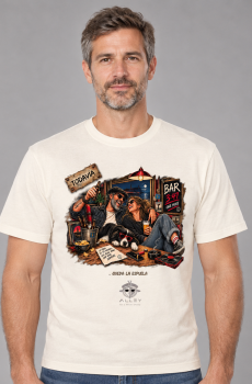 Camiseta de algodón orgánico '," TODAVIA ...QUEDA LA ESPUELA. colección exclusiva "TODAVIA" 11ALLEY