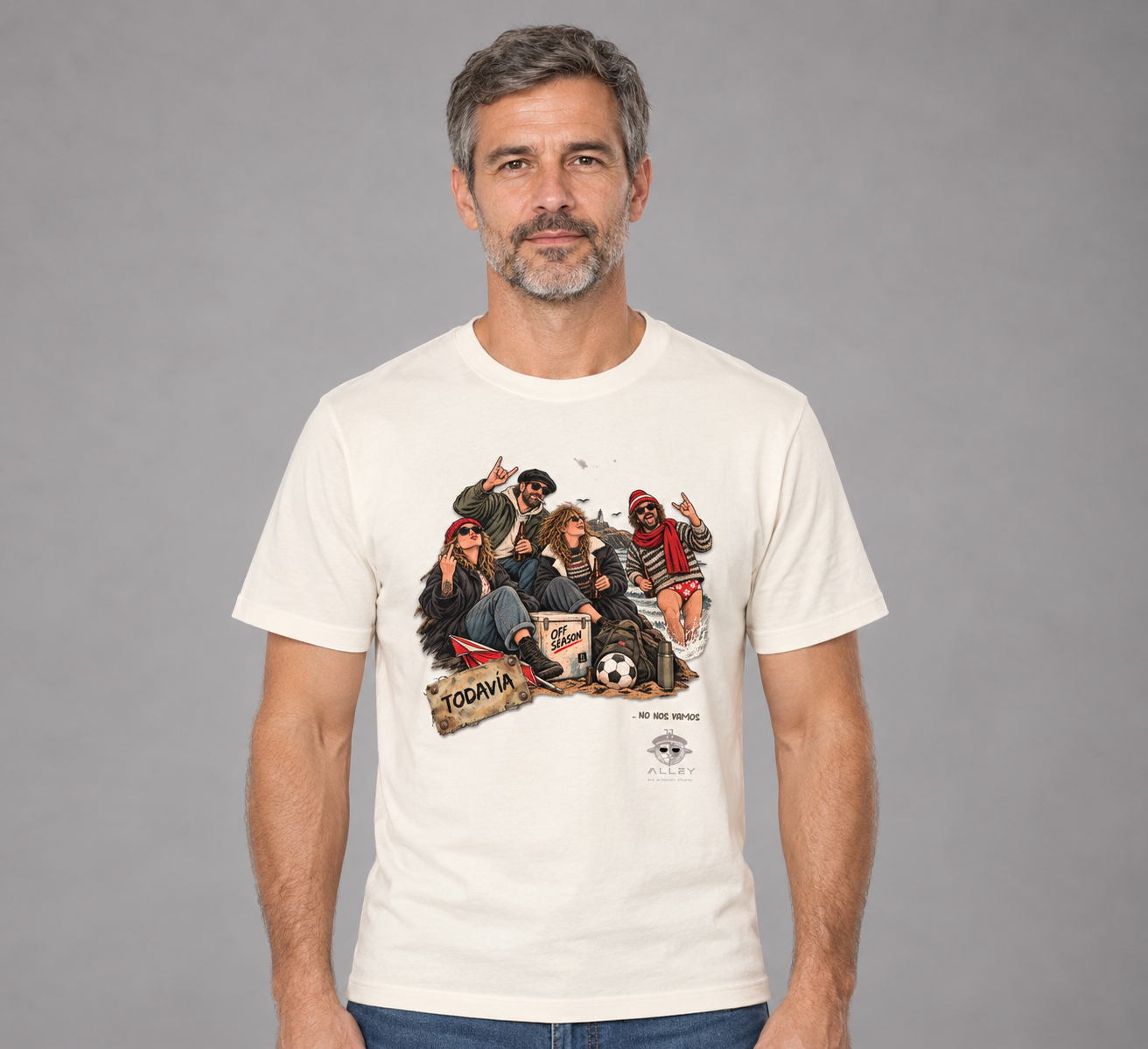 Camiseta de algodón orgánico '," TODAVIA ... NO NOS VAMOS colección exclusiva "TODAVIA" 11ALLEY