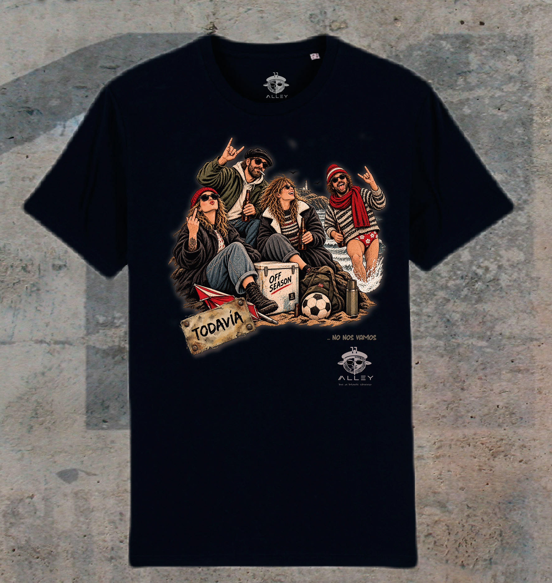 Camiseta de algodón orgánico '," TODAVIA ... NO NOS VAMOS colección exclusiva "TODAVIA" 11ALLEY