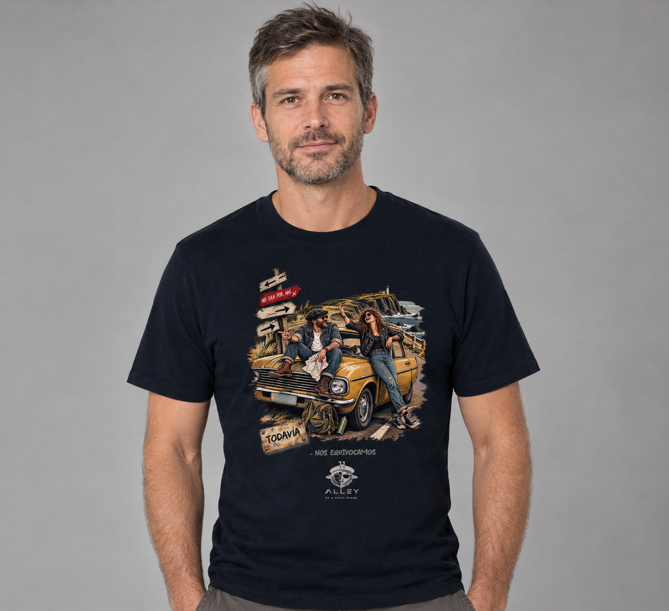 Camiseta de algodón orgánico '," TODAVIA ...NOS EQUIVOCAMOS colección exclusiva "TODAVIA" 11ALLEY