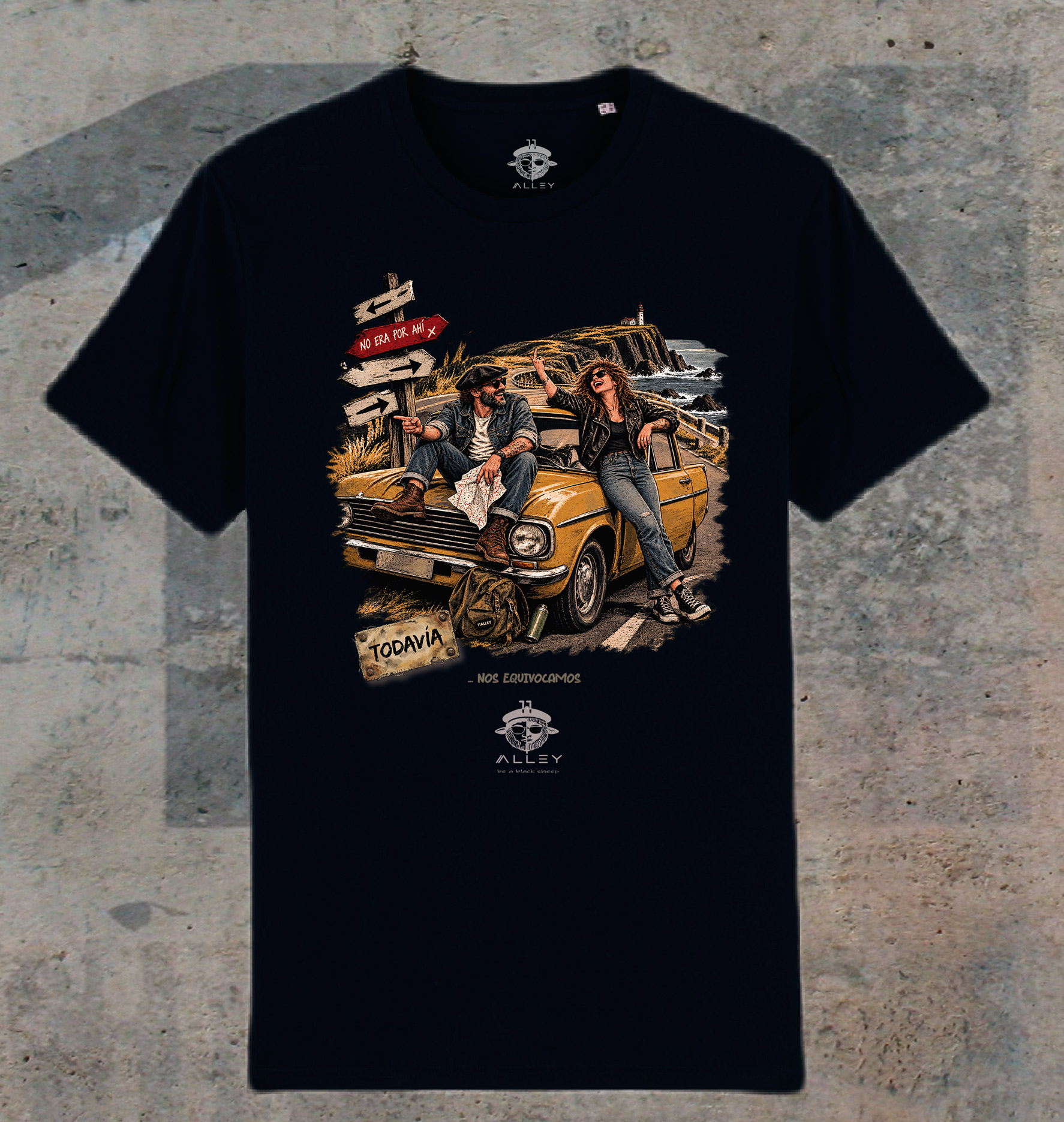 Camiseta de algodón orgánico '," TODAVIA ...NOS EQUIVOCAMOS colección exclusiva "TODAVIA" 11ALLEY