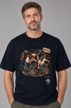 Camiseta de algodón orgánico '," TODAVIA ...QUEDA FIESTA . colección exclusiva "TODAVIA" 11ALLE